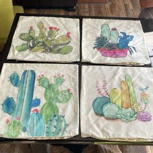 Cactus throw pillow covers